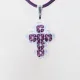 Small Cross - Trina-Purple Suedine - 2